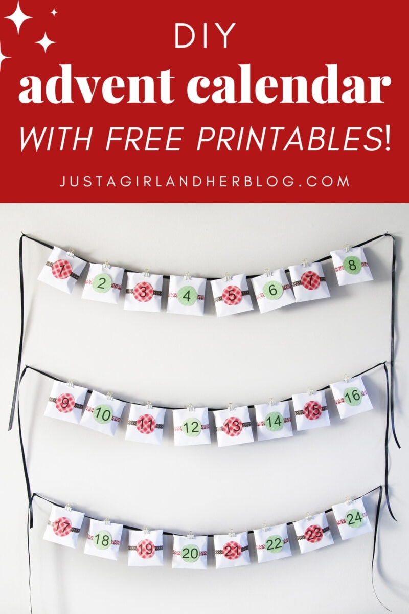 DIY Advent Calendar with FREE Printables Abby Organizes DIY Advent Calendar with FREE Printables Abby Organizes