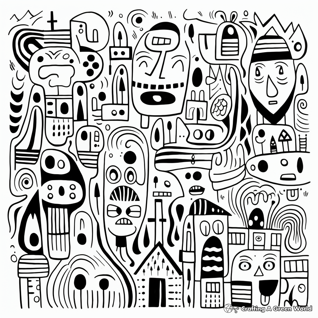 Doodle Coloring Pages Free Printable 