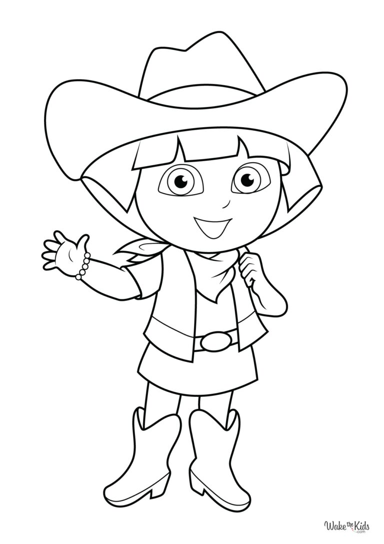 Dora The Explorer Coloring Pages Free Printable PDFs WakeTheKids