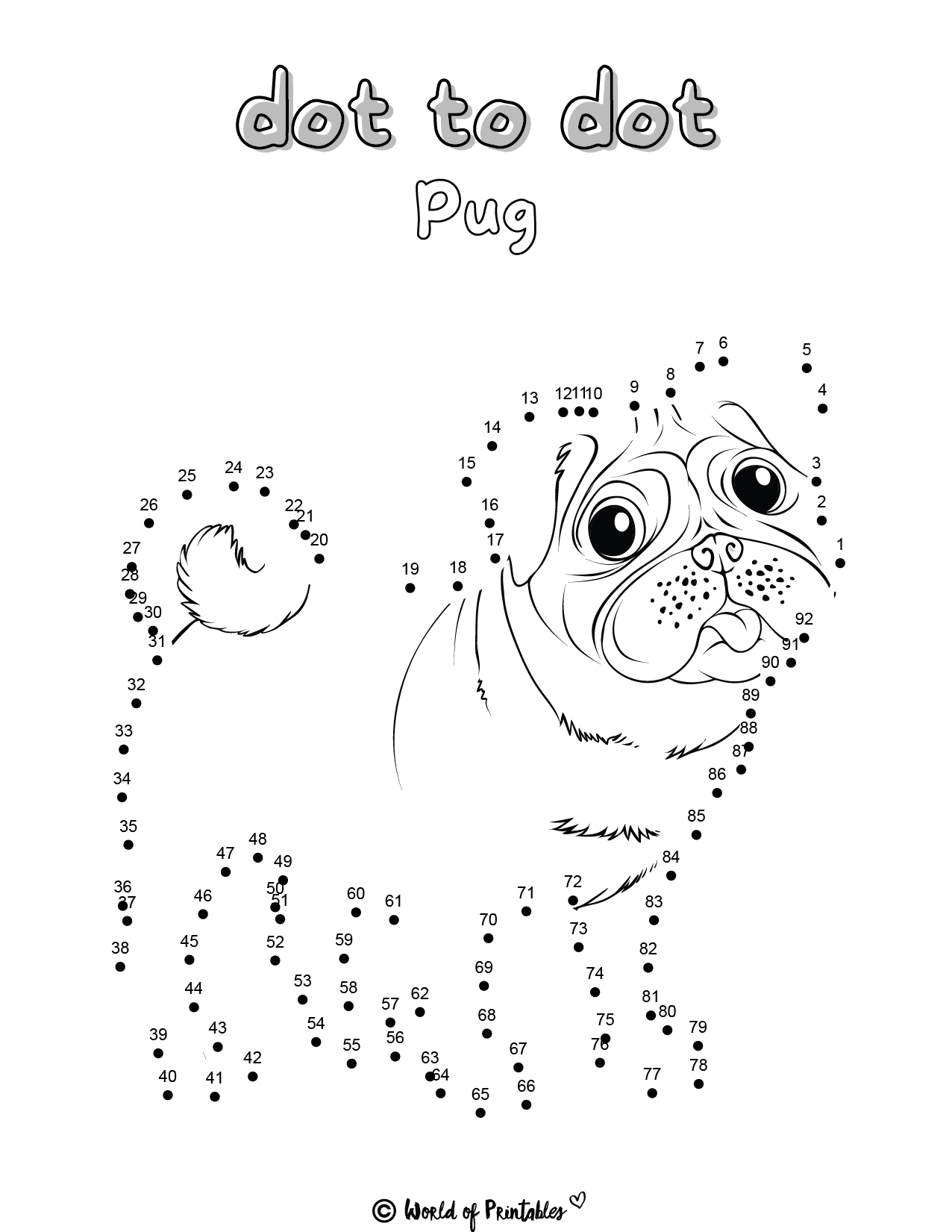 Printable Dot To Dot Worksheets