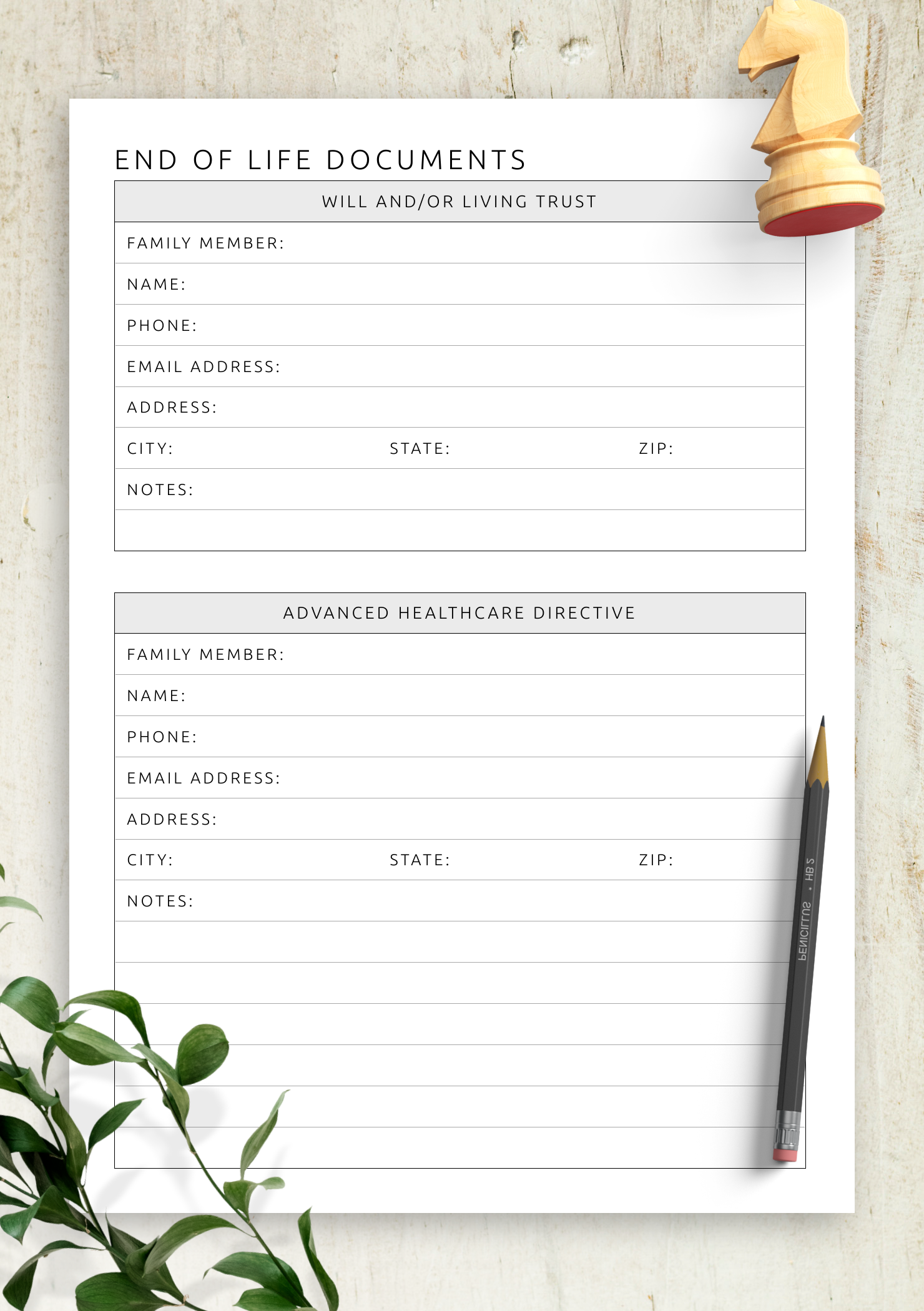 Download Printable End Of Life Documents PDF Download Printable End Of Life Documents PDF