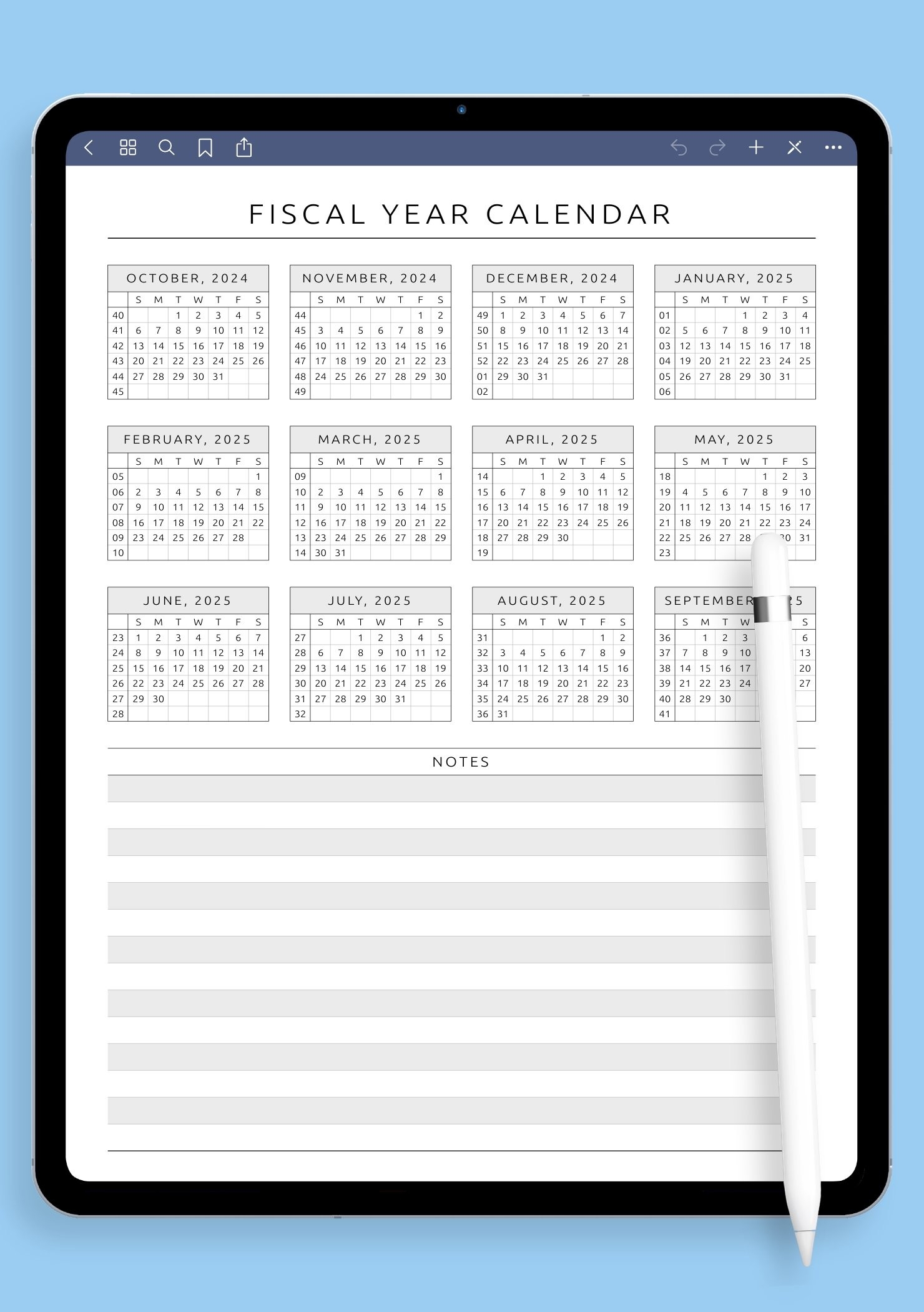 24-25 Calendar Printable 24-25 Calendar Printable