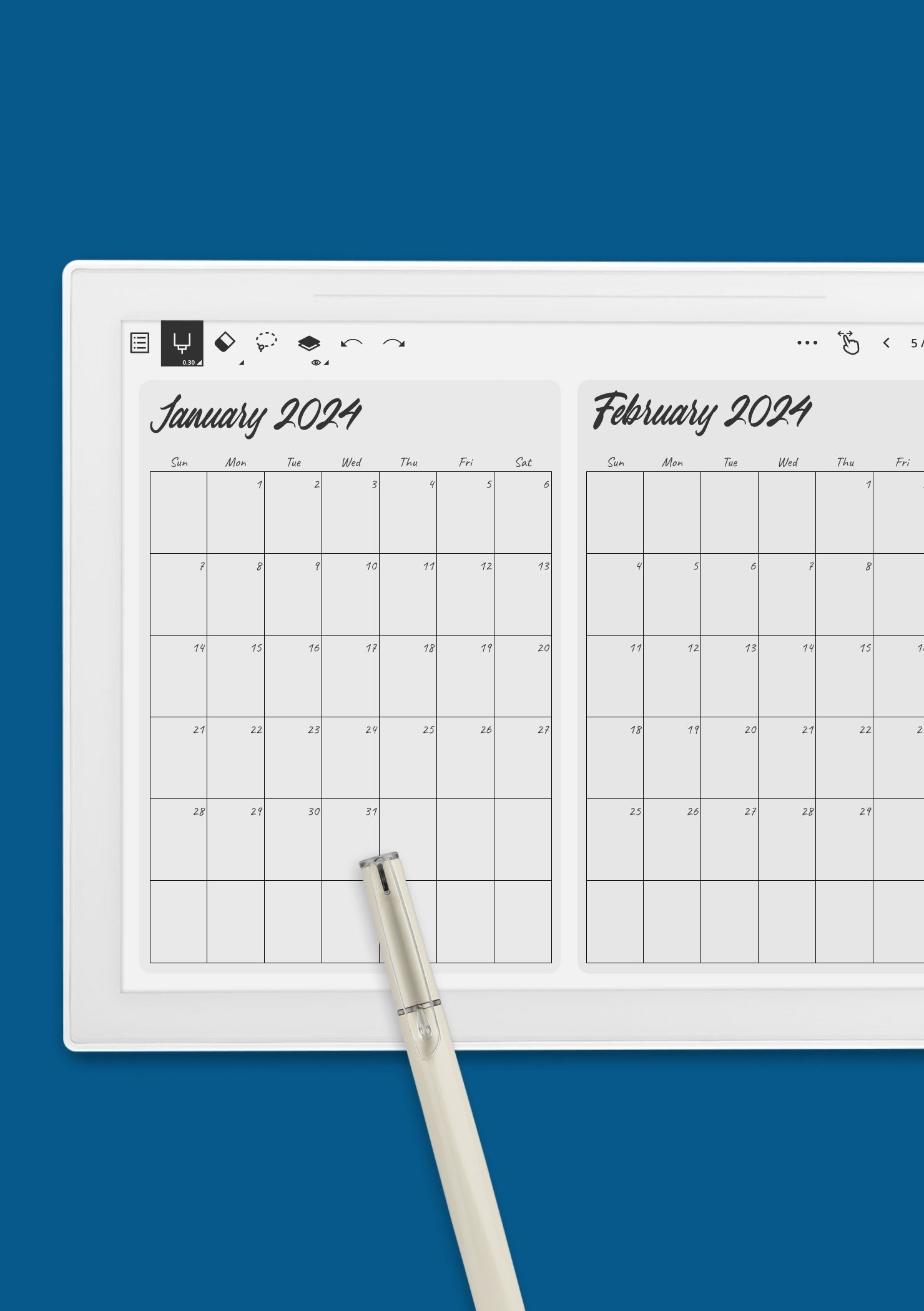 Printable Calendar 2 Months Per Page