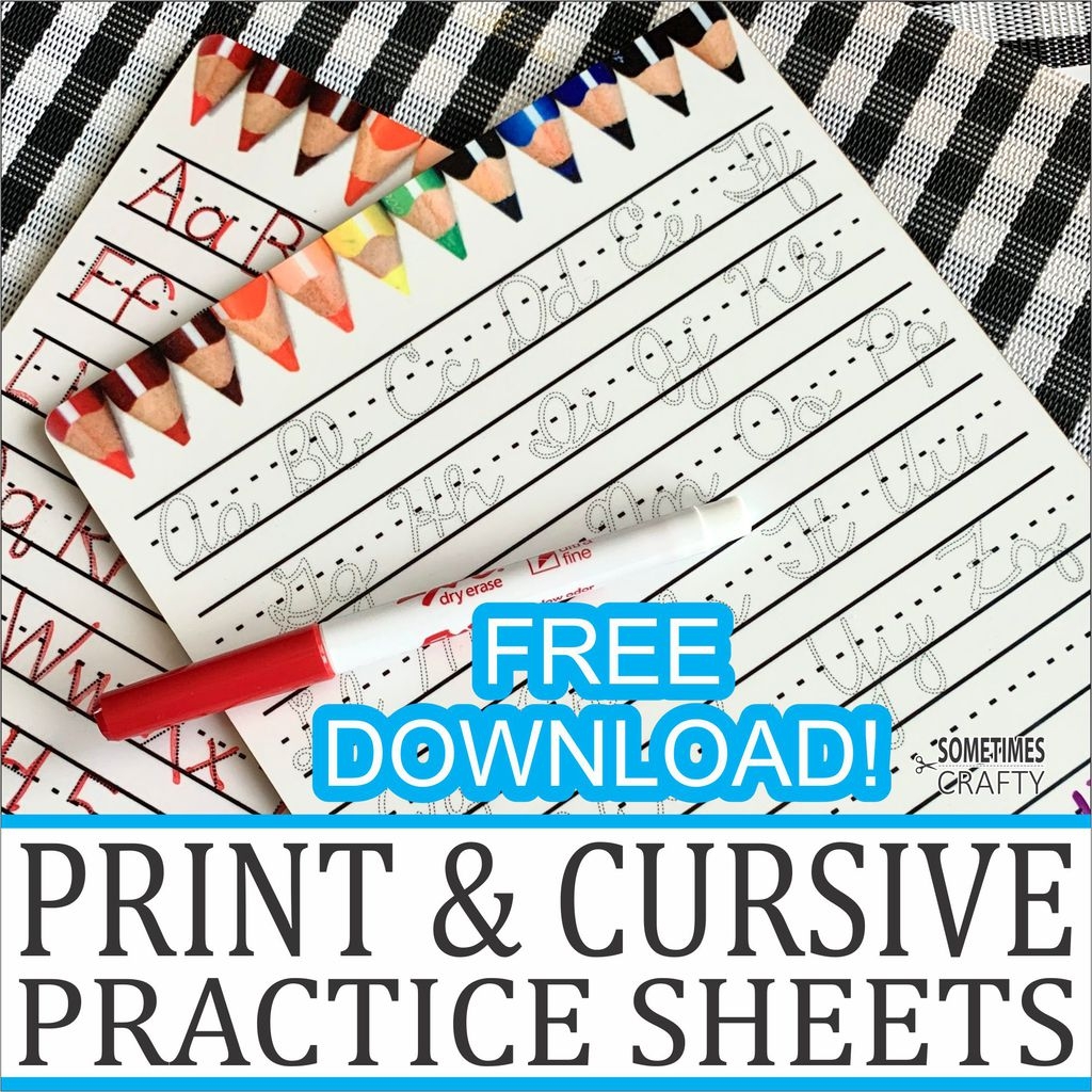 Dry Erase Practice Sheets Free Printables Sometimes Crafty