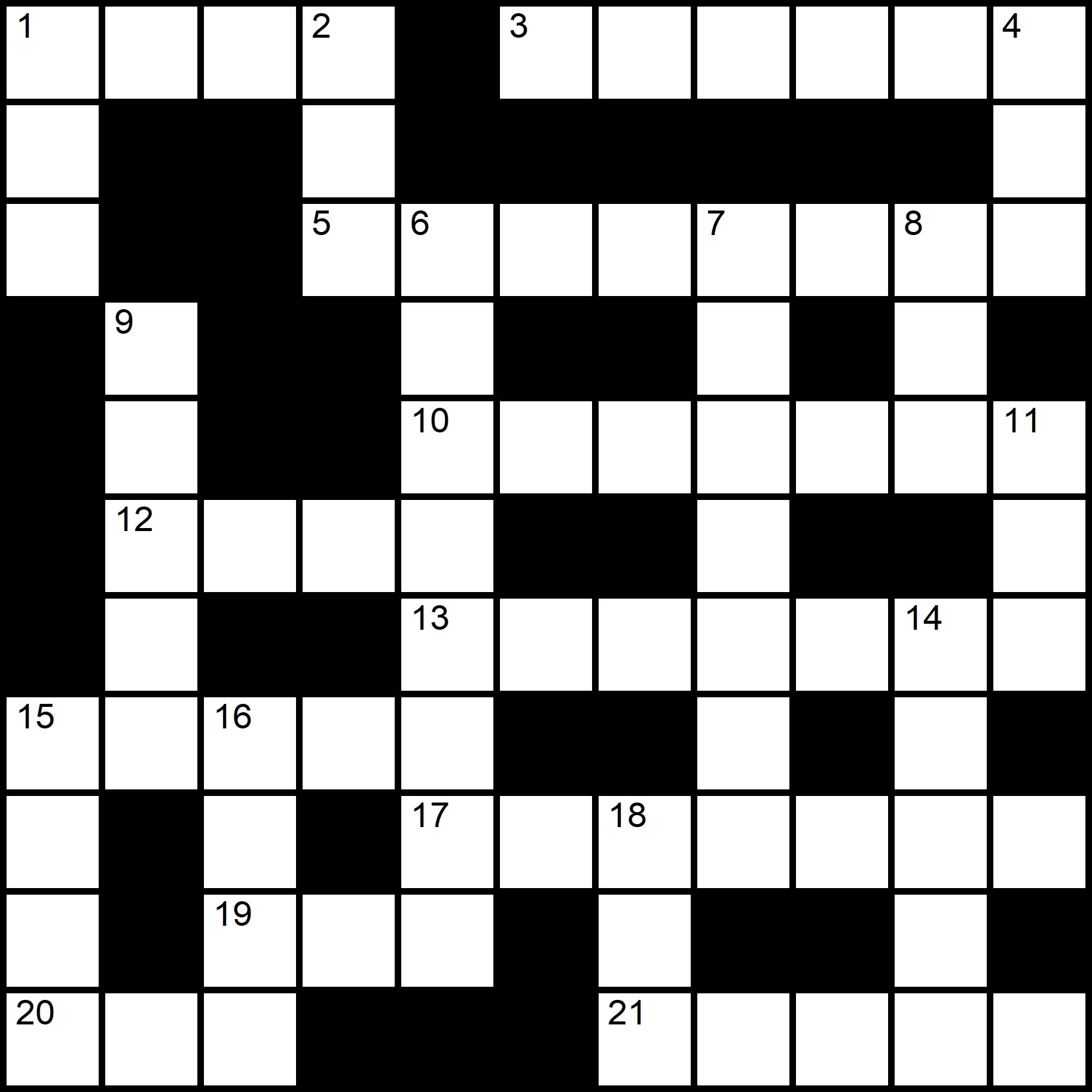 Free Printable Crossword Puzzle Worksheets