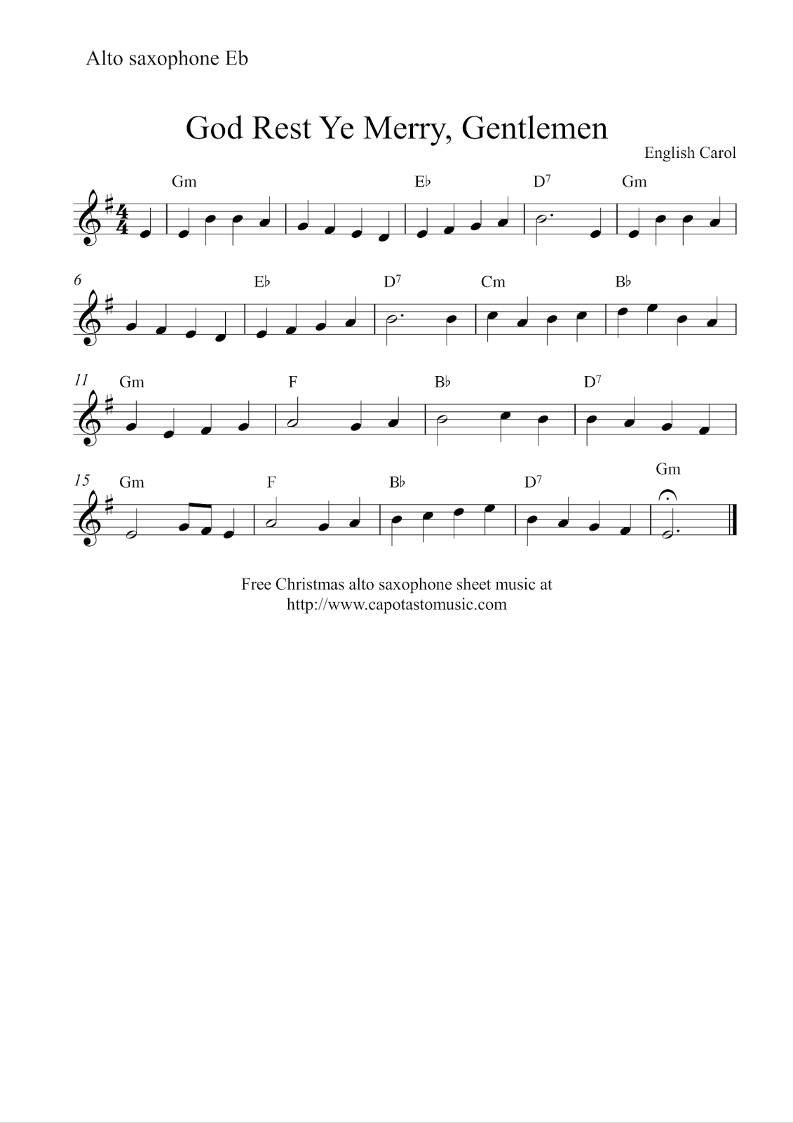 Easy Sheet Music For Beginners Free Easy Alto Saxophone Sheet Music God Rest Ye Merry Gentlemen Easy Sheet Music For Beginners Free Easy Alto Saxophone Sheet Music God Rest Ye Merry Gentlemen