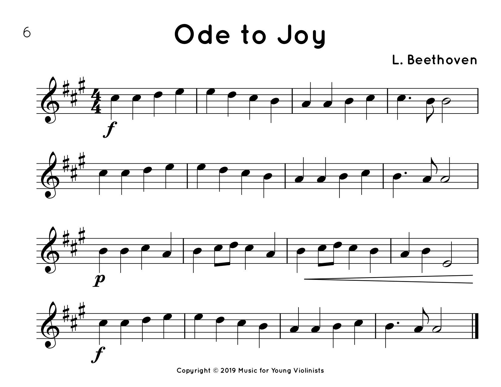 Easy Violin Music PDF LARGE Print Fun Easy Etsy