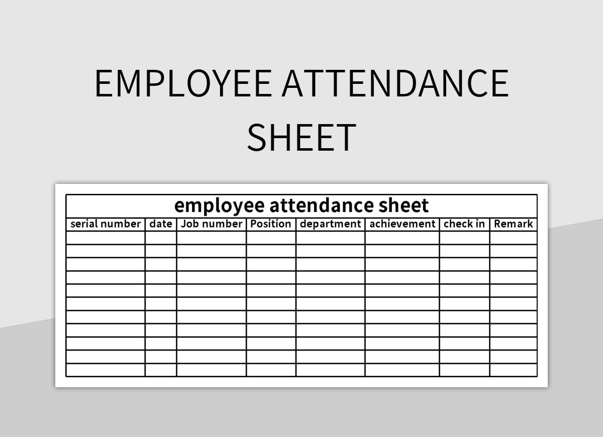 Free Printable Attendance Sheets For Employees Free Printable Attendance Sheets For Employees