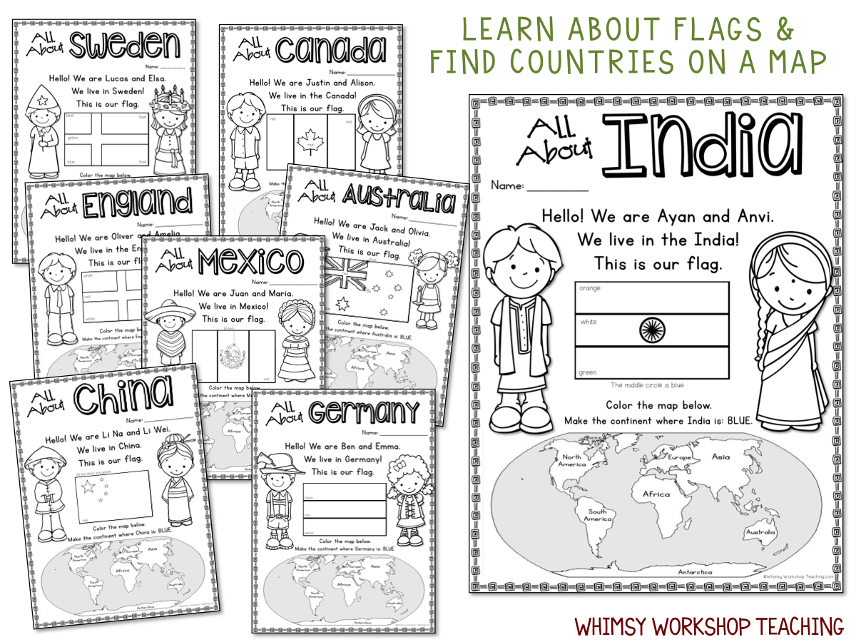 Explore Christmas Around The World With 8 Simple Crafts And Over 100 Pages Of Litearcy Printables To Learn About 8 Countries Whimsy Workshop Teaching