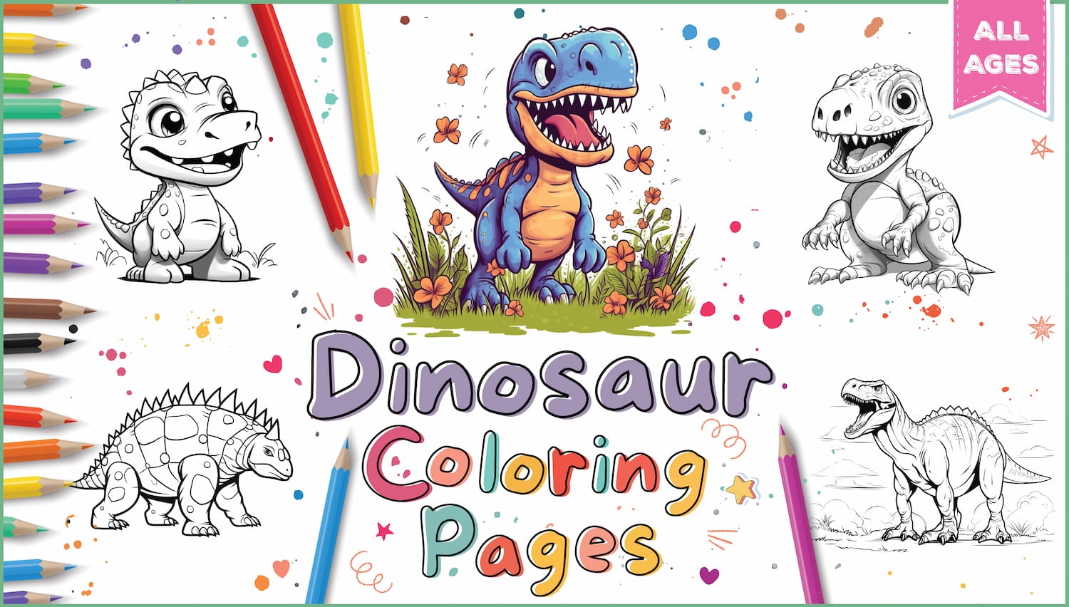 Explore Unbeatable Learn Dinosaur Coloring