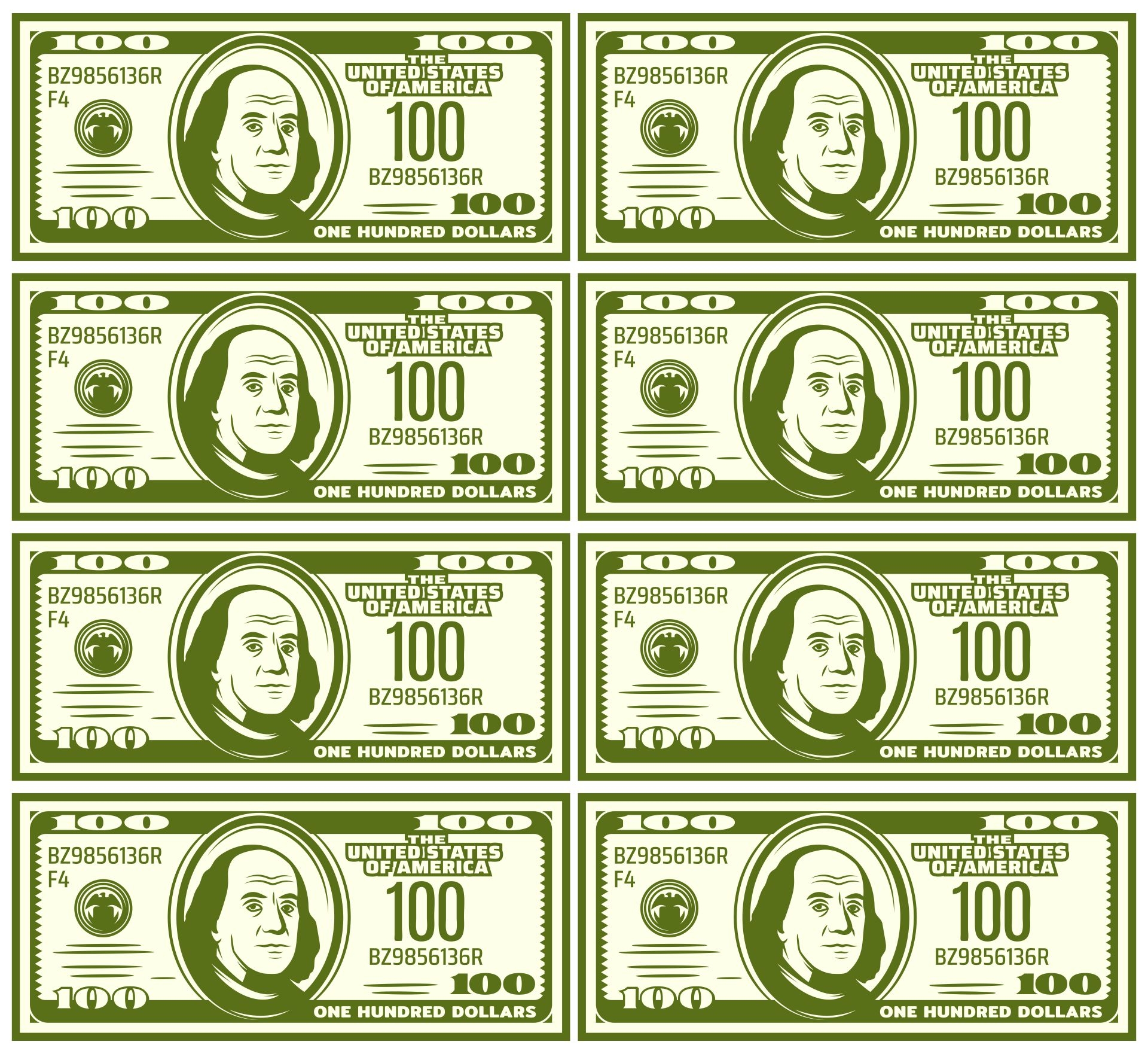Fake Money Sheets 10 Free PDF Printables Printablee Worksheets Library