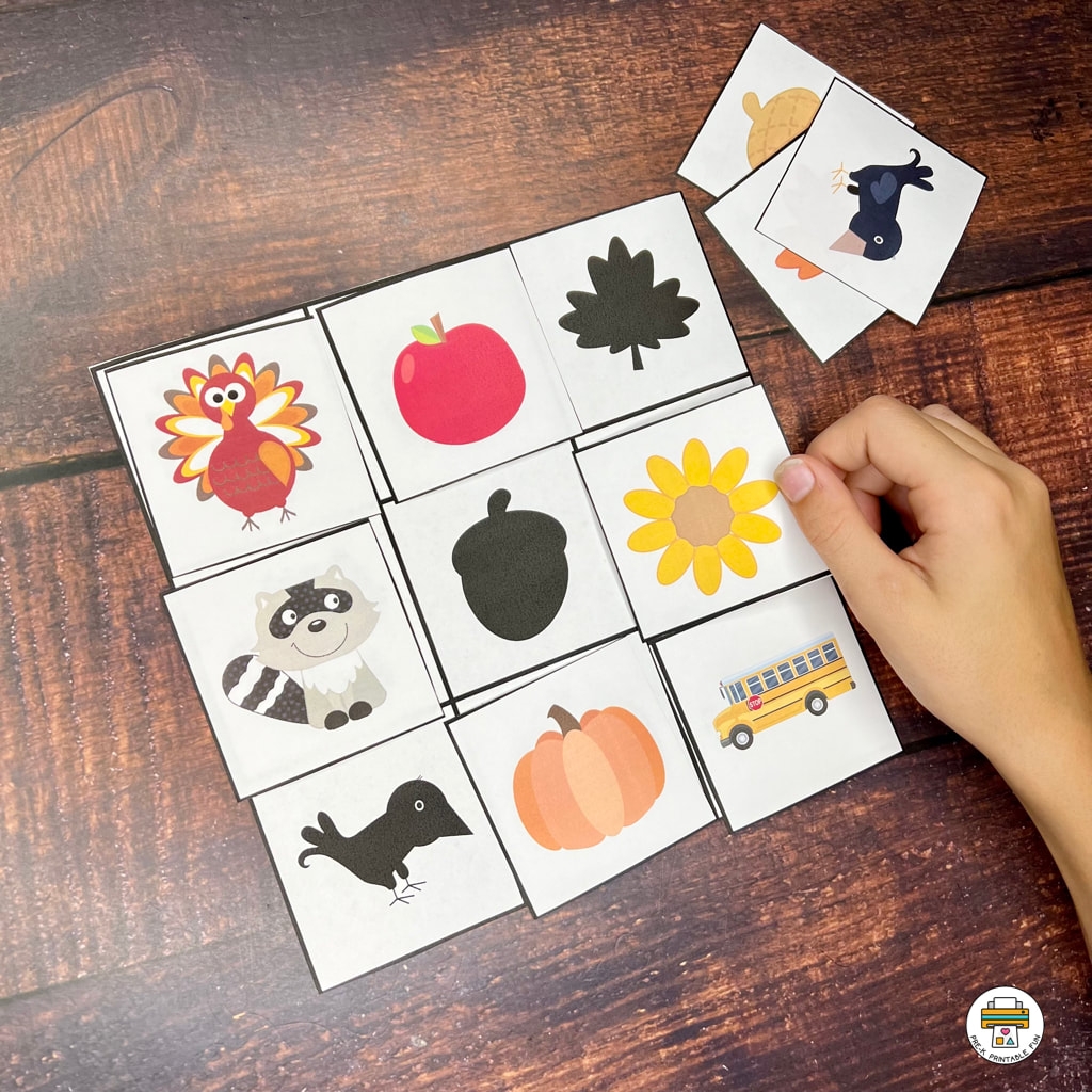 Fall Preschool Calendar Games