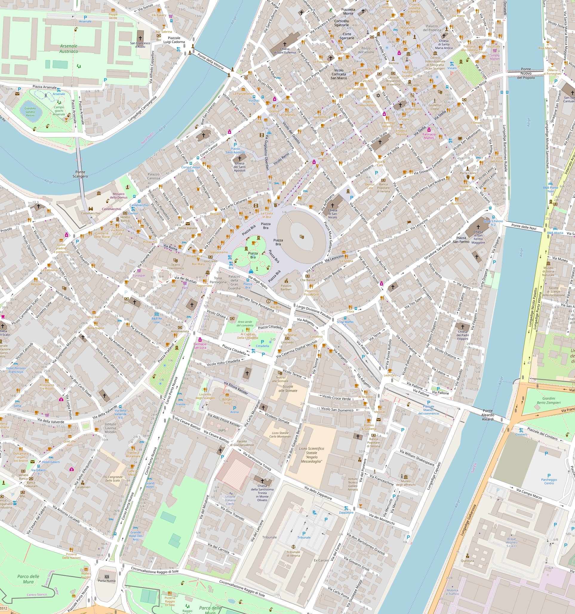 File Map Of Verona jpg Wikimedia Commons