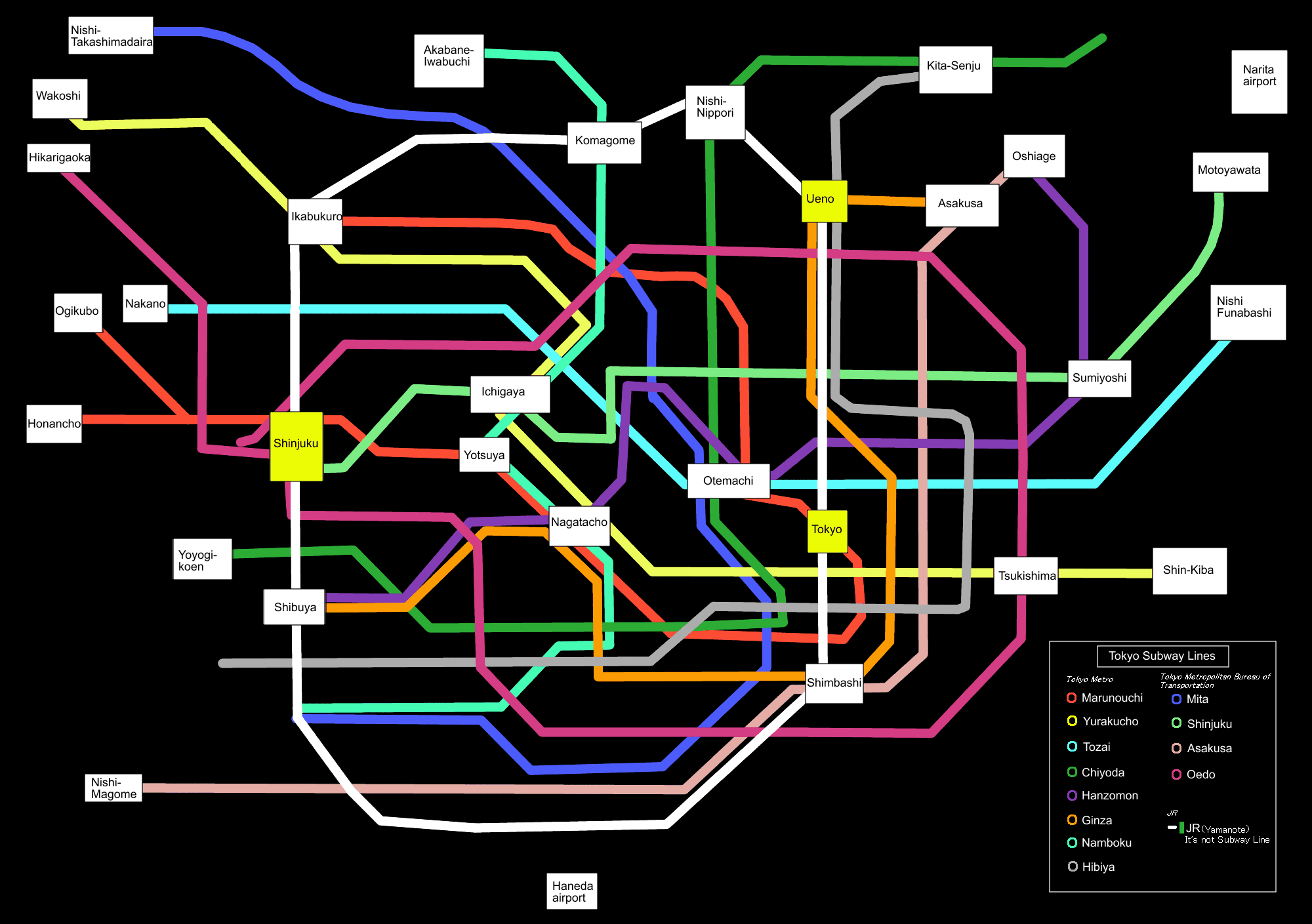 Printable Tokyo Train Map
