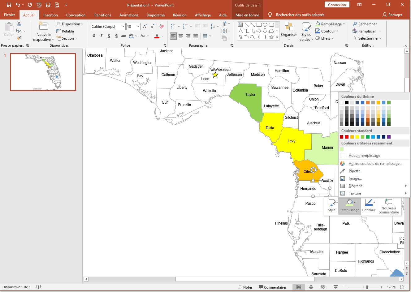 Florida Counties Map Printable