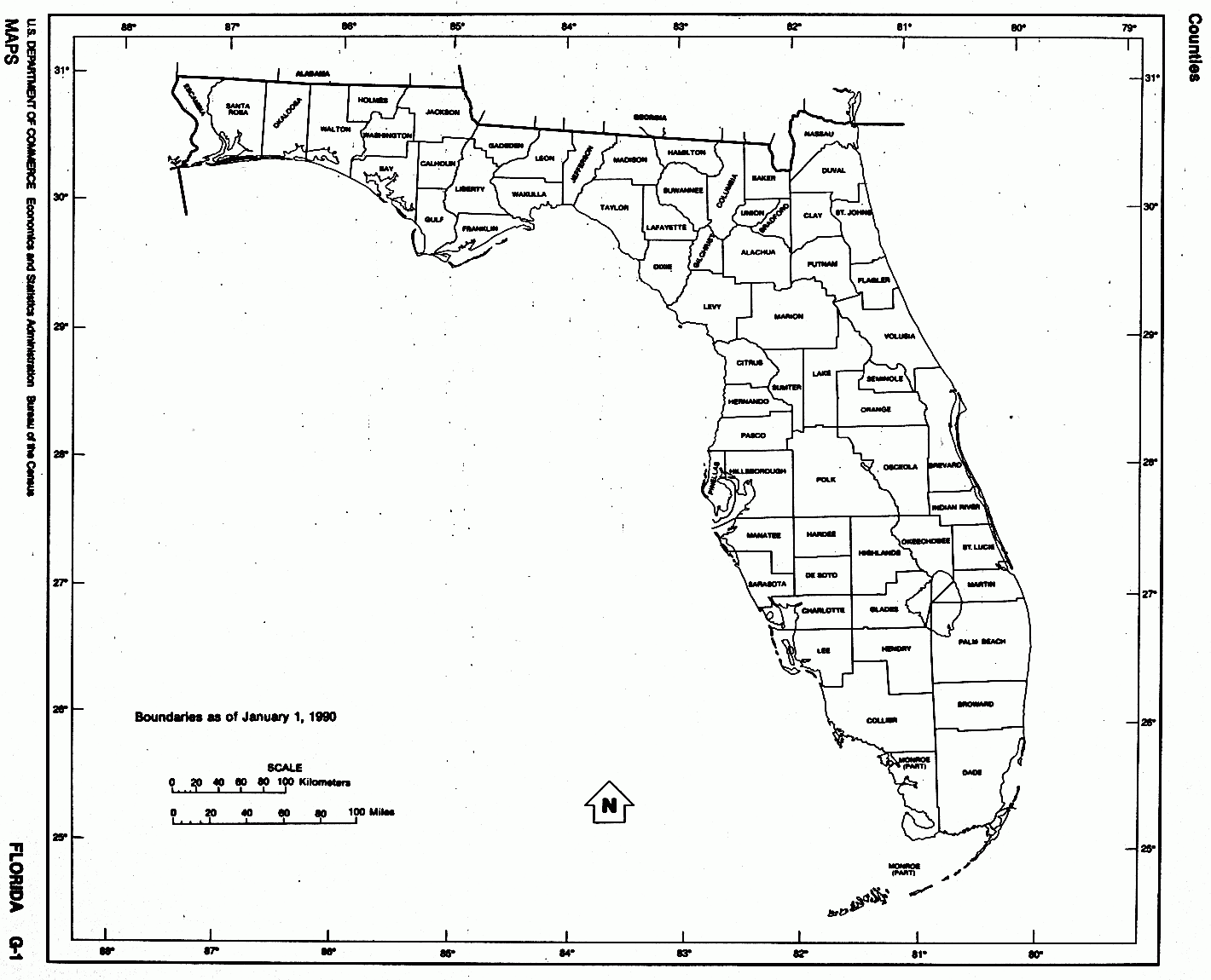 Free Printable Map Of Florida Keys