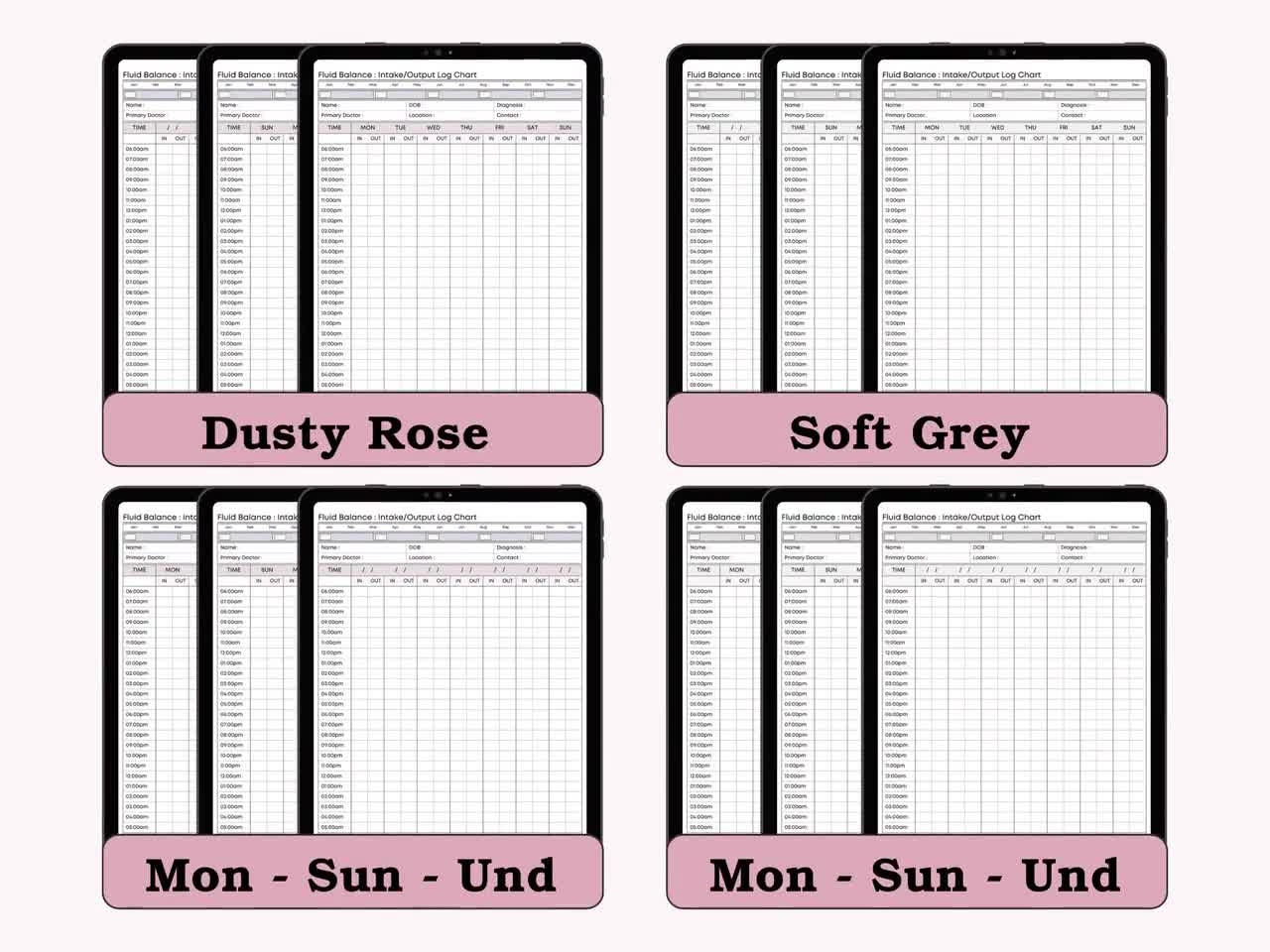 Fluid Balance Chart Printable Daily Intake Output Tracker For Nurses Caregivers And Patients PDF Etsy