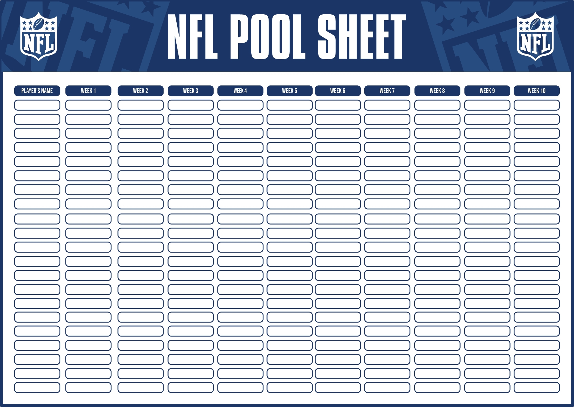 Football Pool Sheets 10 Free PDF Printables Printablee