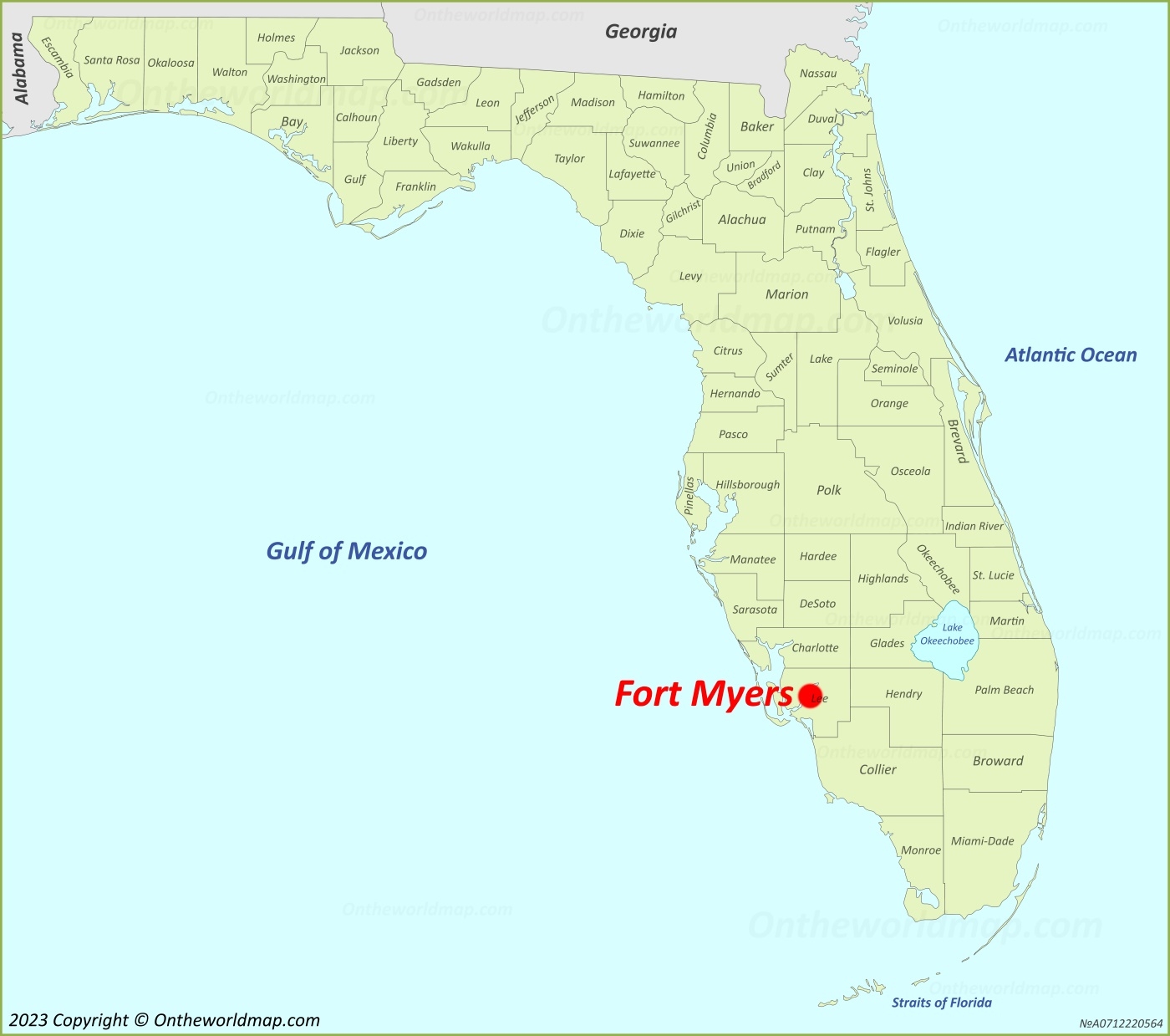 Printable Map Of Fort Myers Florida