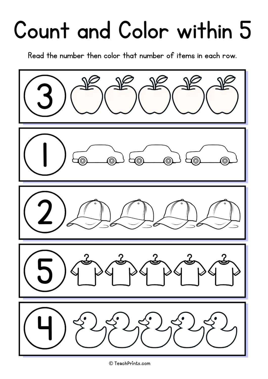 Printable Counting Worksheets
