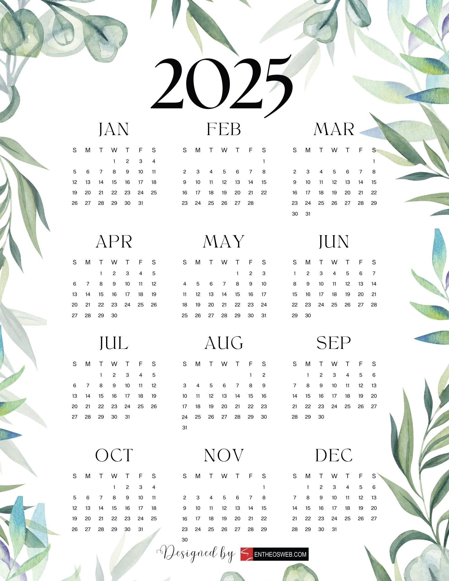 Printable Pdf Calendar