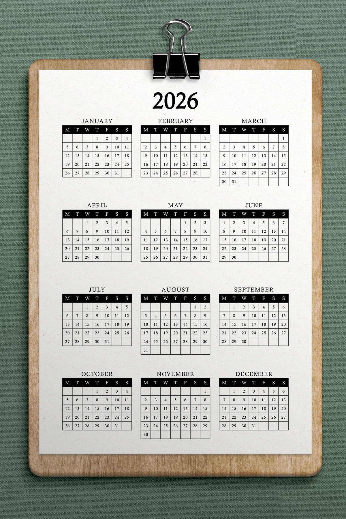 Free 2026 2025 Year At A Glance Calendar Printable Templates Free 2026 2025 Year At A Glance Calendar Printable Templates