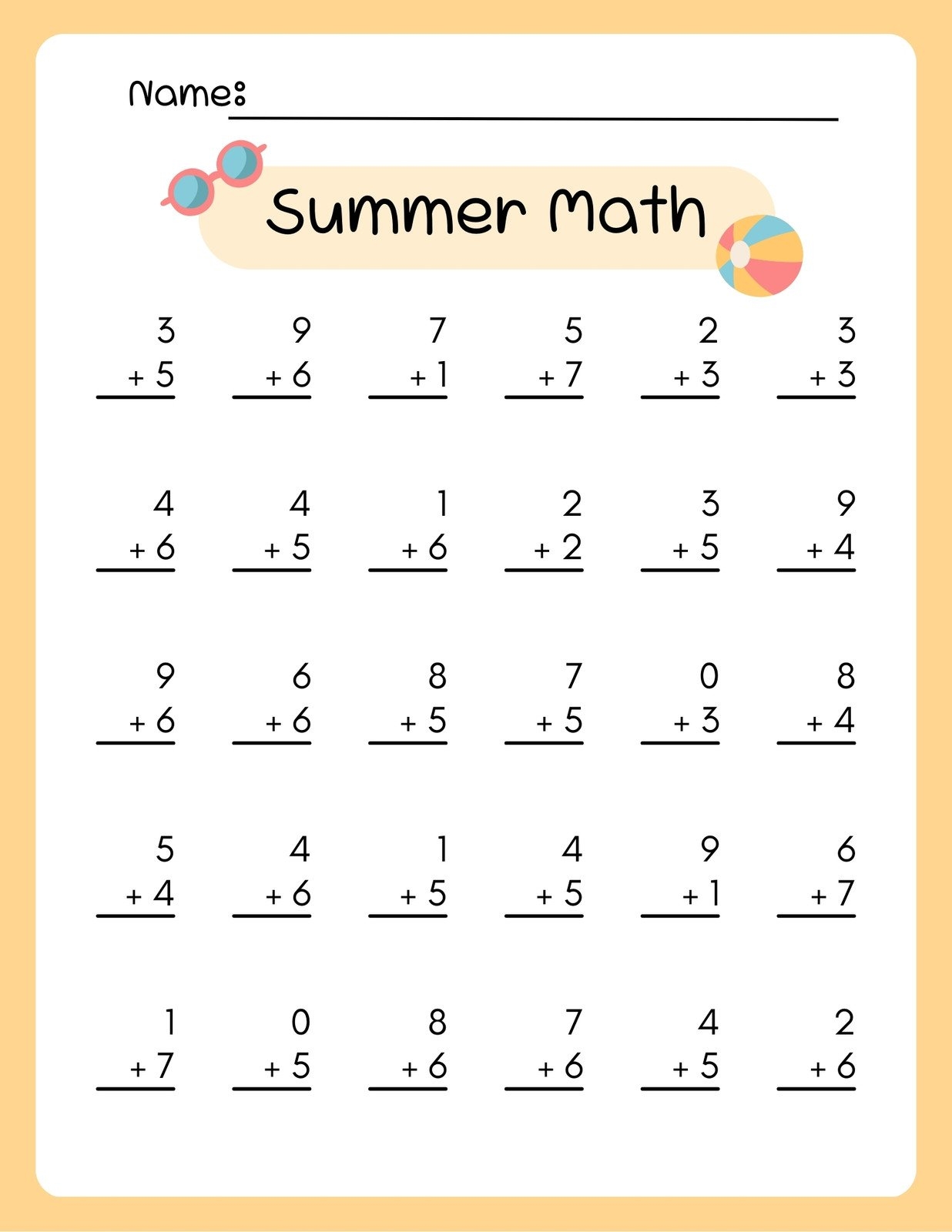 Math Printable Worksheets