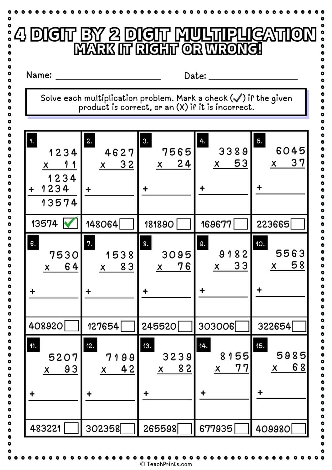 Multiplication Worksheets Grade 5 Free Printable
