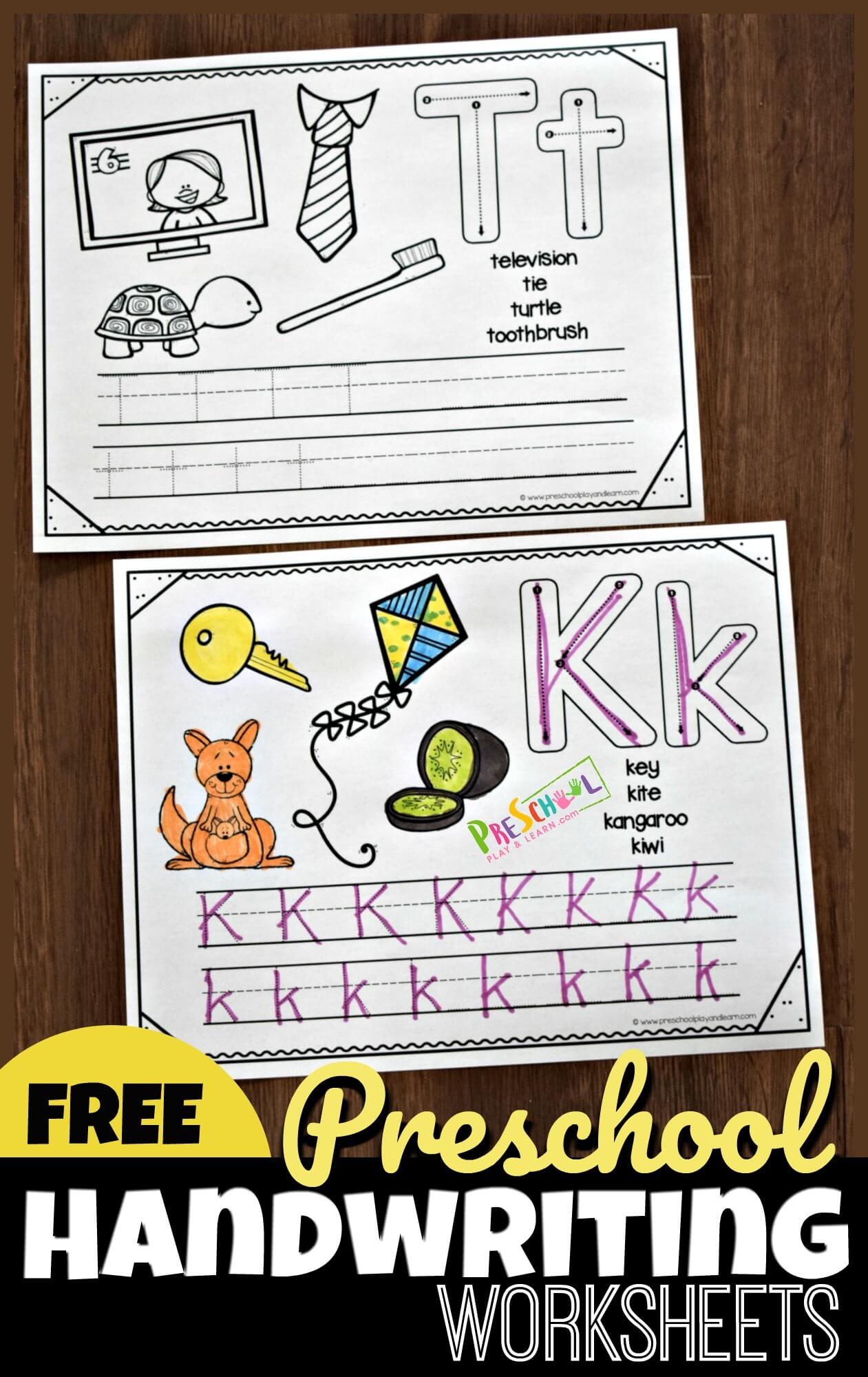 Free Printable Handwriting Sheets