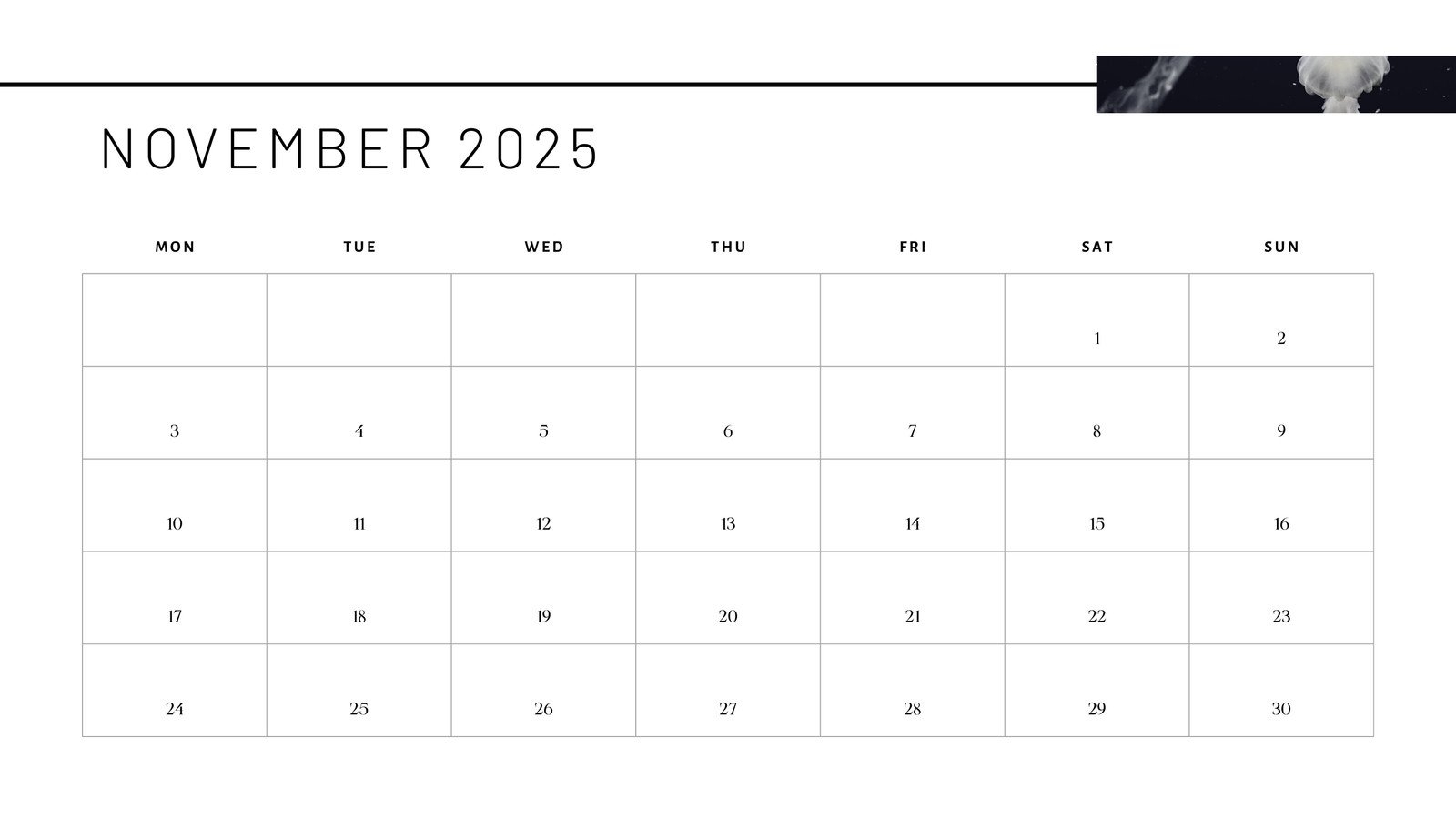 Free And Printable November 2025 Calendar Templates Canva