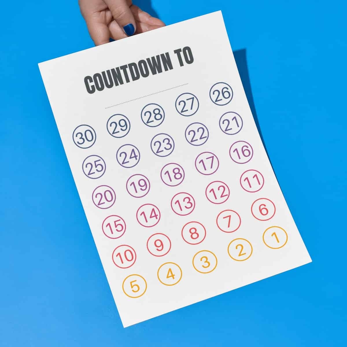 Free Printable Retirement Countdown Calendar