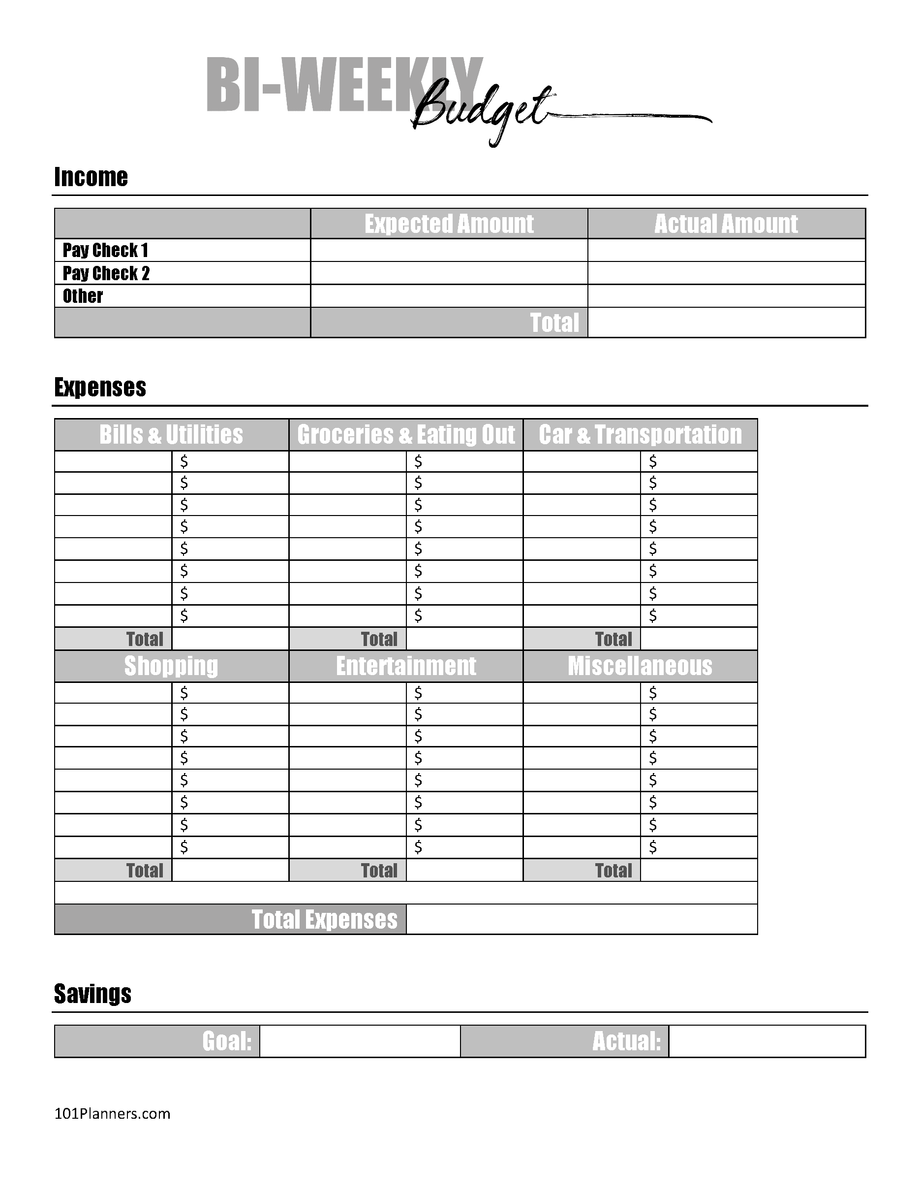 FREE Budget Sheet Template Printable And Editable Worksheets Library