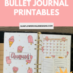 Free Bullet Journal Printables 25 Pages With Doodles Sunflower Child Designs