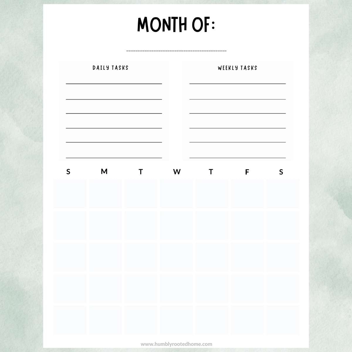 FREE CHORE CHART PRINTABLE DAILY WEEKLY MONTHLY 