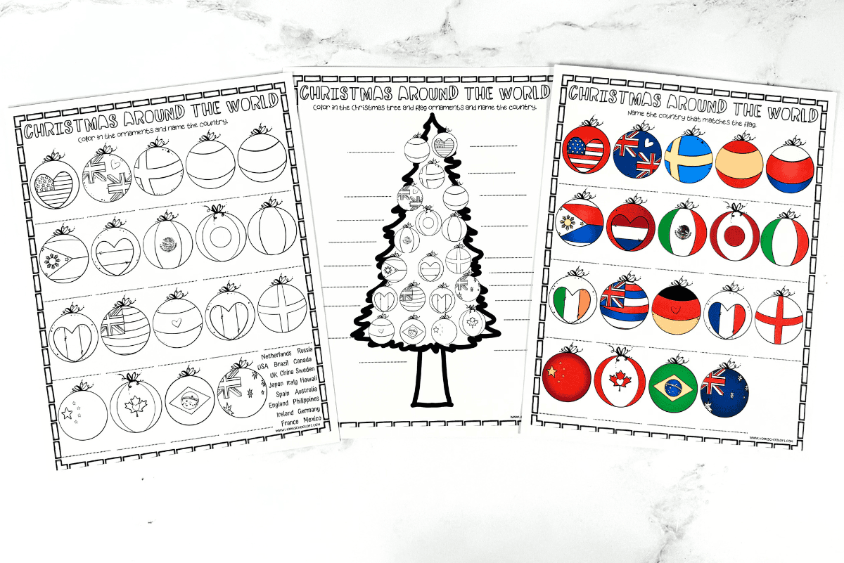Free Christmas Around The World Worksheet