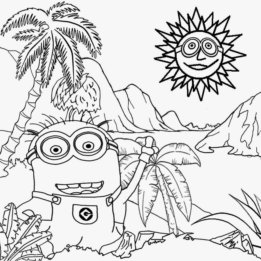 Minion Coloring Sheets Printable