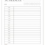 Free Custom Printable Work Schedule Planner Templates Canva