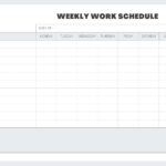 Free Custom Printable Work Schedule Planner Templates Canva