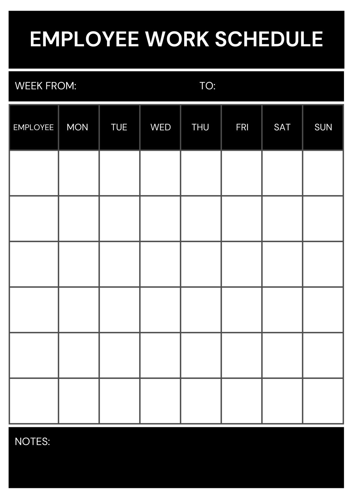 Free Custom Printable Work Schedule Planner Templates Canva Free Custom Printable Work Schedule Planner Templates Canva