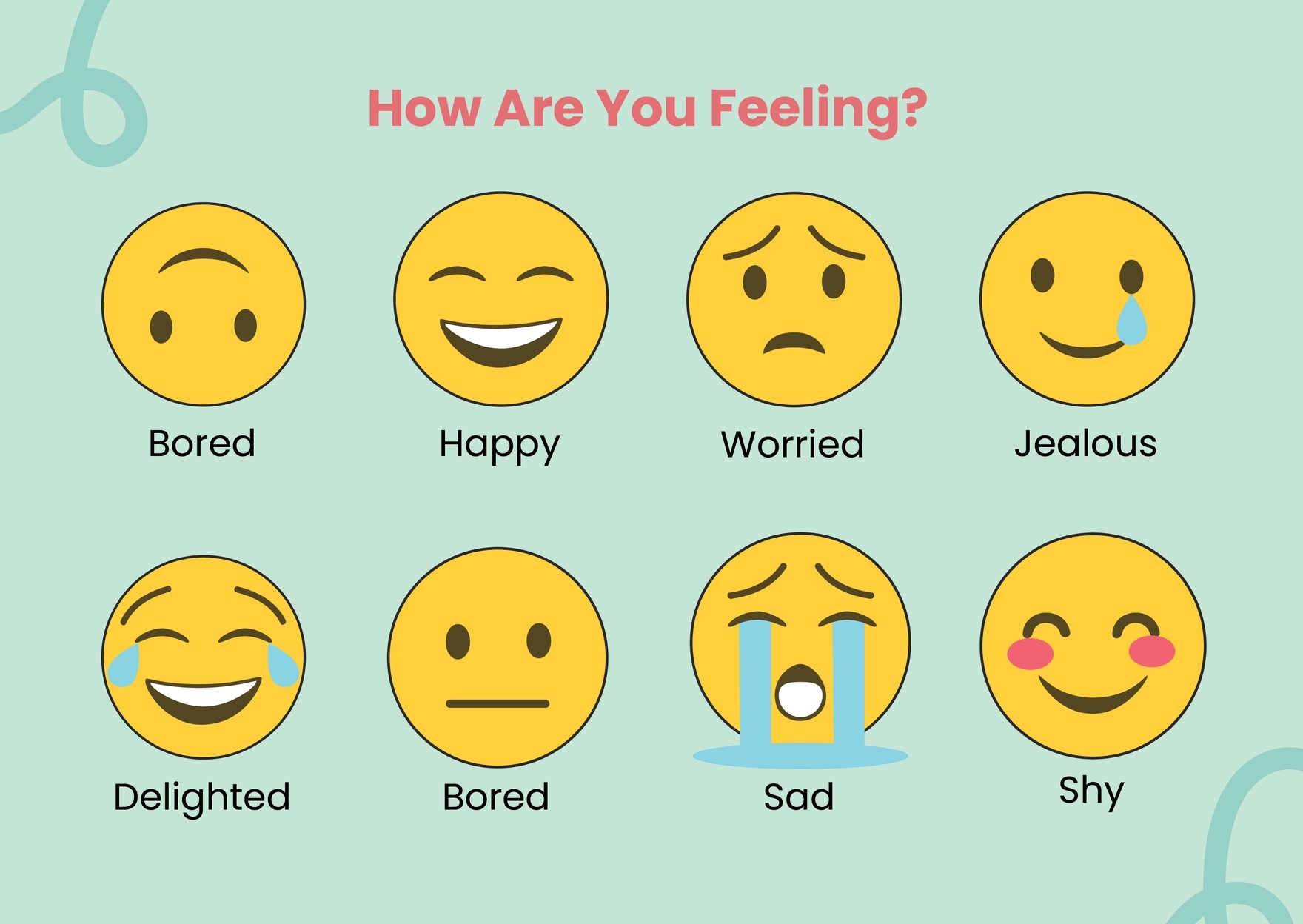 Printable Feelings Chart