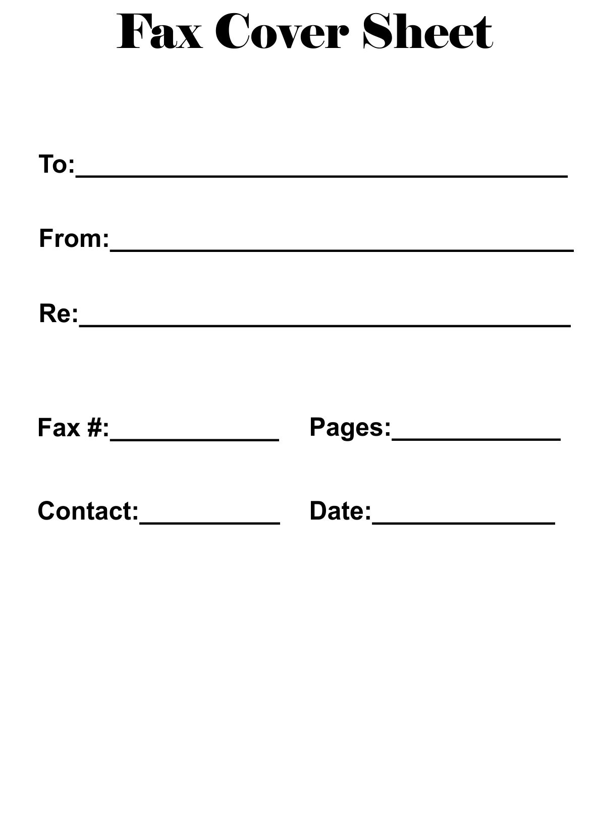 Printable Fax Sheet Pdf Printable Fax Sheet Pdf