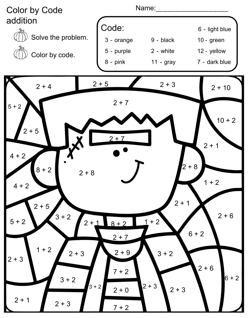 Free Halloween Math Worksheets Addition Subtraction Coins And Worksheets Library