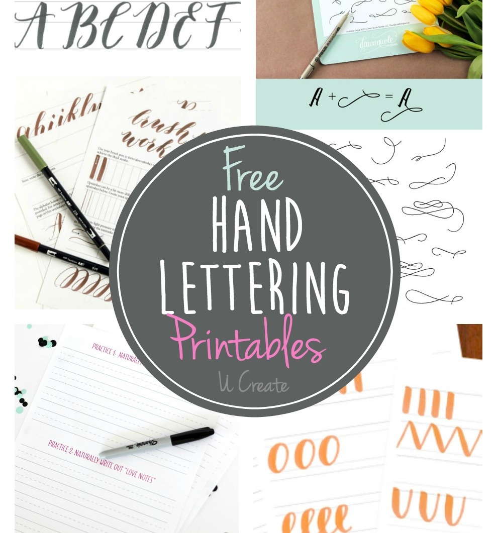 Free Printable Lettering Worksheets