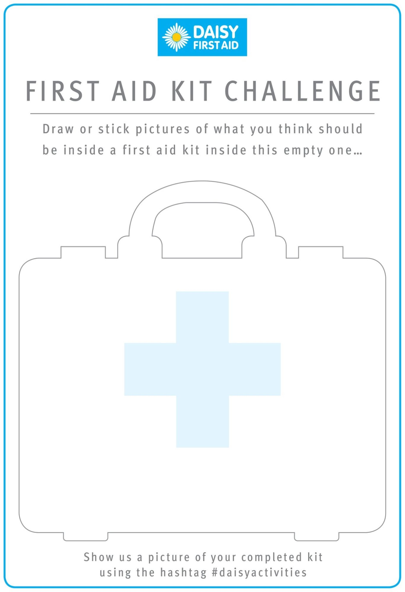 Free Kids Activity Sheets Daisy First Aid