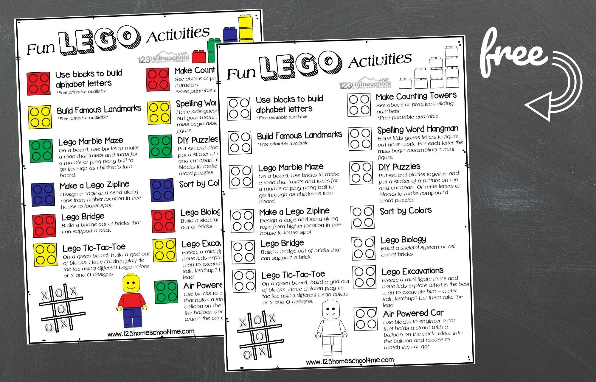 FREE Lego Activities For Kids Printable Poster