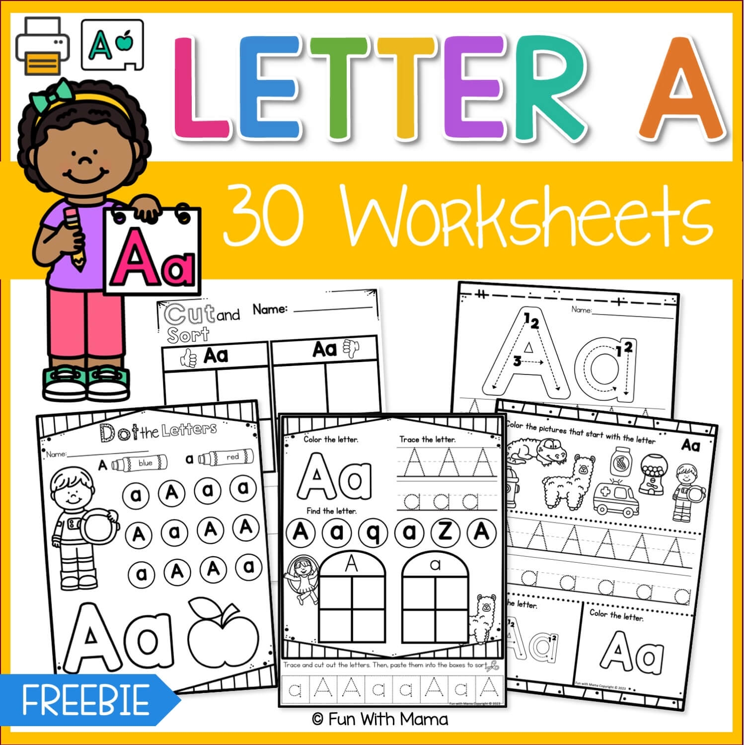 Pre K Alphabet Printable Worksheets