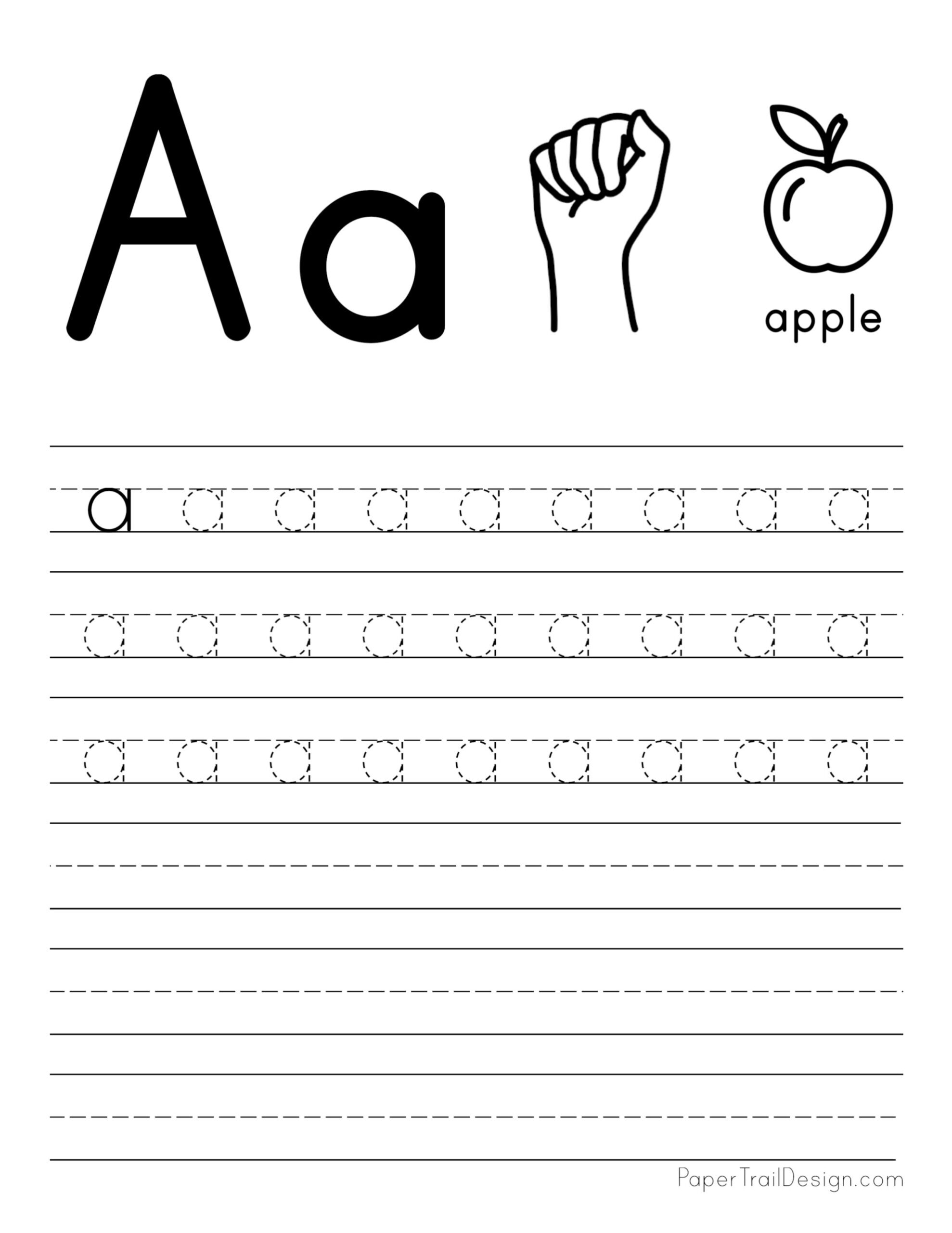 Free Printable Alphabet Tracing Sheet