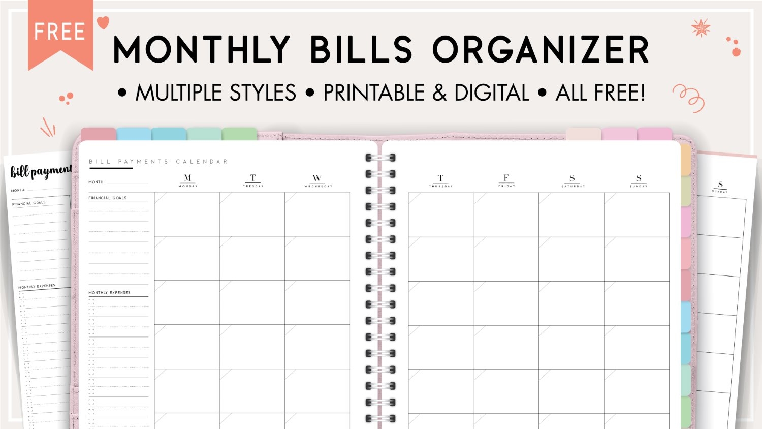 Bill Calendar Template Printable Bill Calendar Template Printable