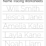 Free Name Tracing Worksheets For Kids Kidzone Activities