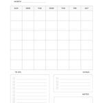 Free Personalized Monthly Planner Templates To Print Canva